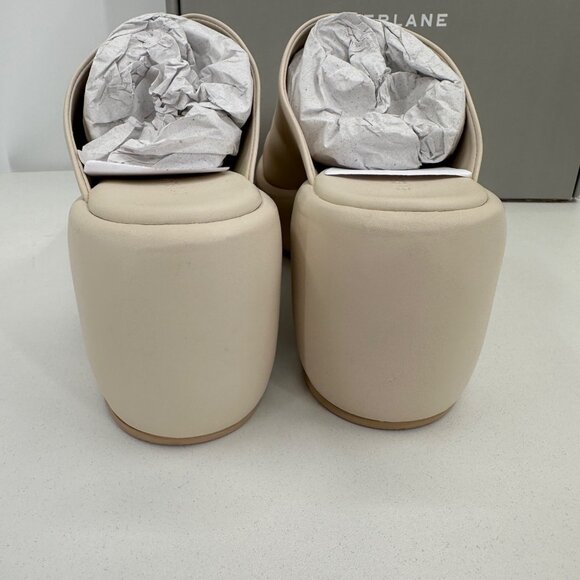 Everlane The Puffa Clog in Parchment Leather sz 9.5 Women's Platform Sip-on Mule - Picture 5 of 6